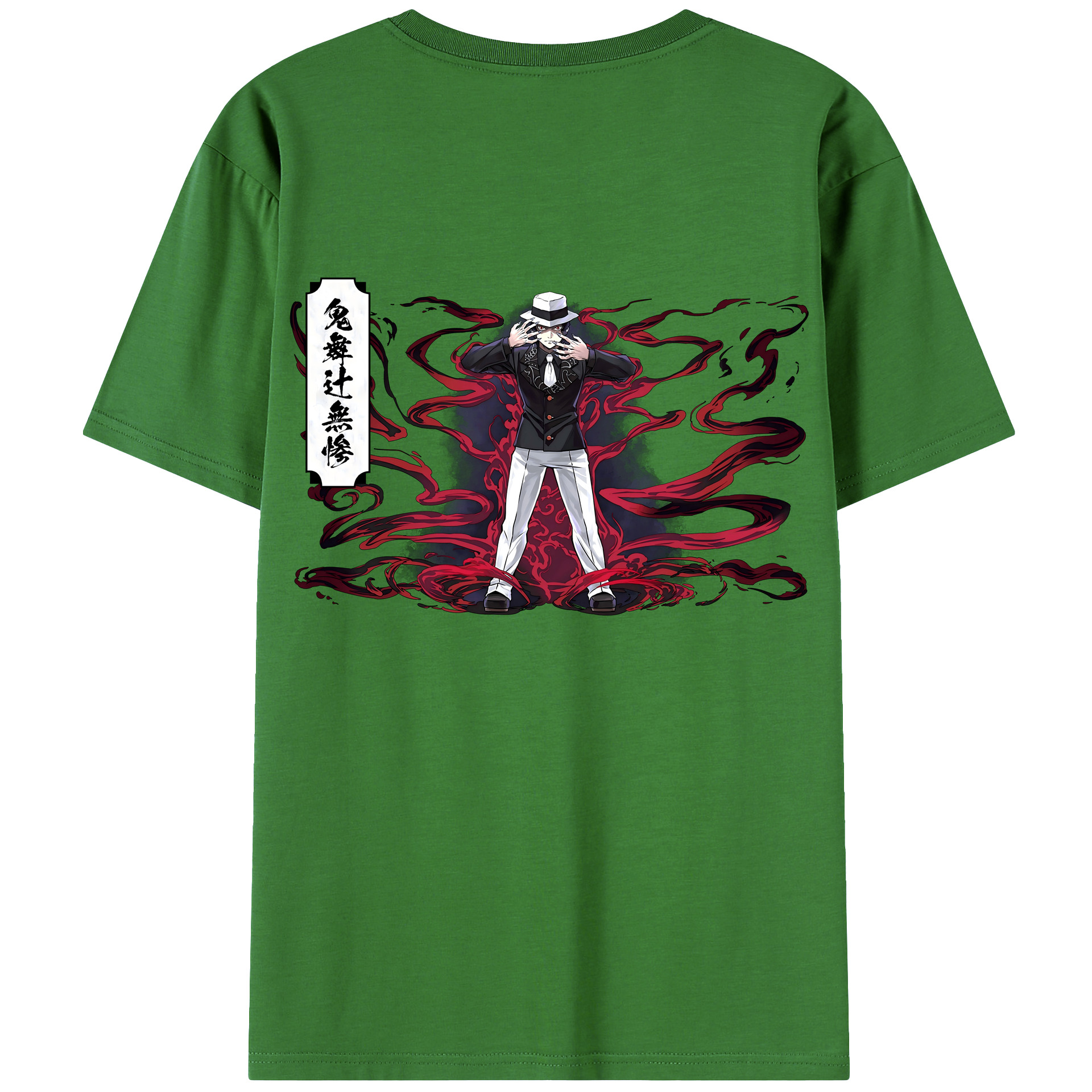 （画像用） 鬼滅の刃（きめつのやいば）鬼舞辻 無惨／きぶつじ むざん Kibutsuji Muzan レディース半袖Tシャツ(バックプリント)